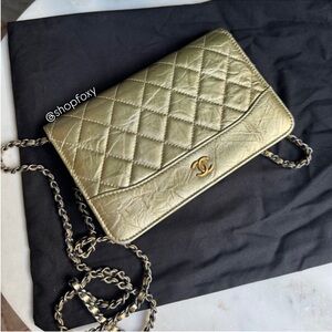 Chanel Gabrielle WOC Quilted Aged Calfskin Crossbody